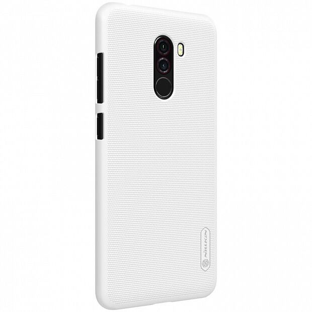 Чехол для Xiaomi Pocophone F1 Nillkin Super Frosted Shield (White/Белый) - 1