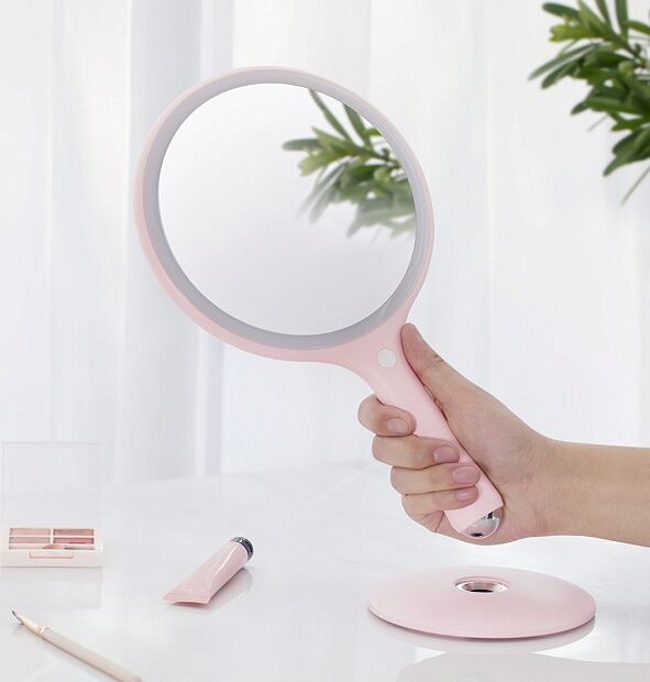 Зеркало для макияжа Xiaomi Fascinate LED (Pink/Розовый) - 5