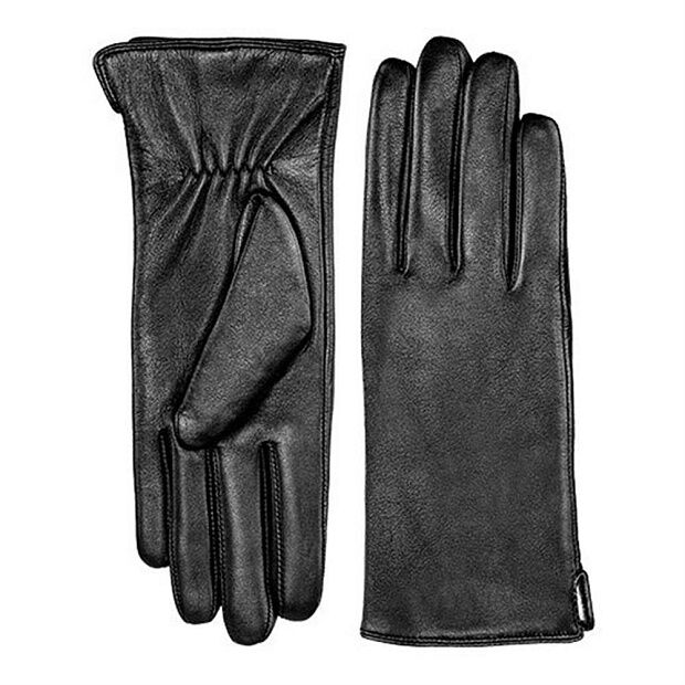 Женские перчатки для сенсорных дисплеев Qimian Spanish Lambskin Touch Screen Gloves M (Black) - 3