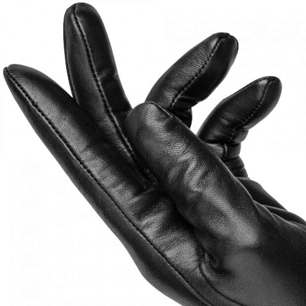 Женские перчатки для сенсорных дисплеев Qimian Spanish Lambskin Touch Screen Gloves M (Black) - 2