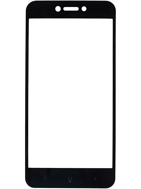Защитное стекло 2.5D для Redmi Go Ainy Full Screen Cover 0.33mm (Black/Черный) - 5