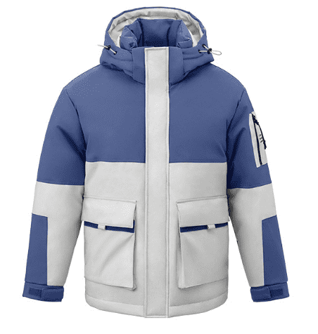 Куртка 90 Points Men's Color Matching Hooded Down Jacket (White/Белый) - 1