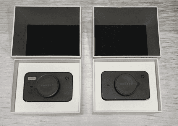 Видеорегистраторы Xiaomi MiJia Car DVR и Mijia Driving Recorder 1S в коробке